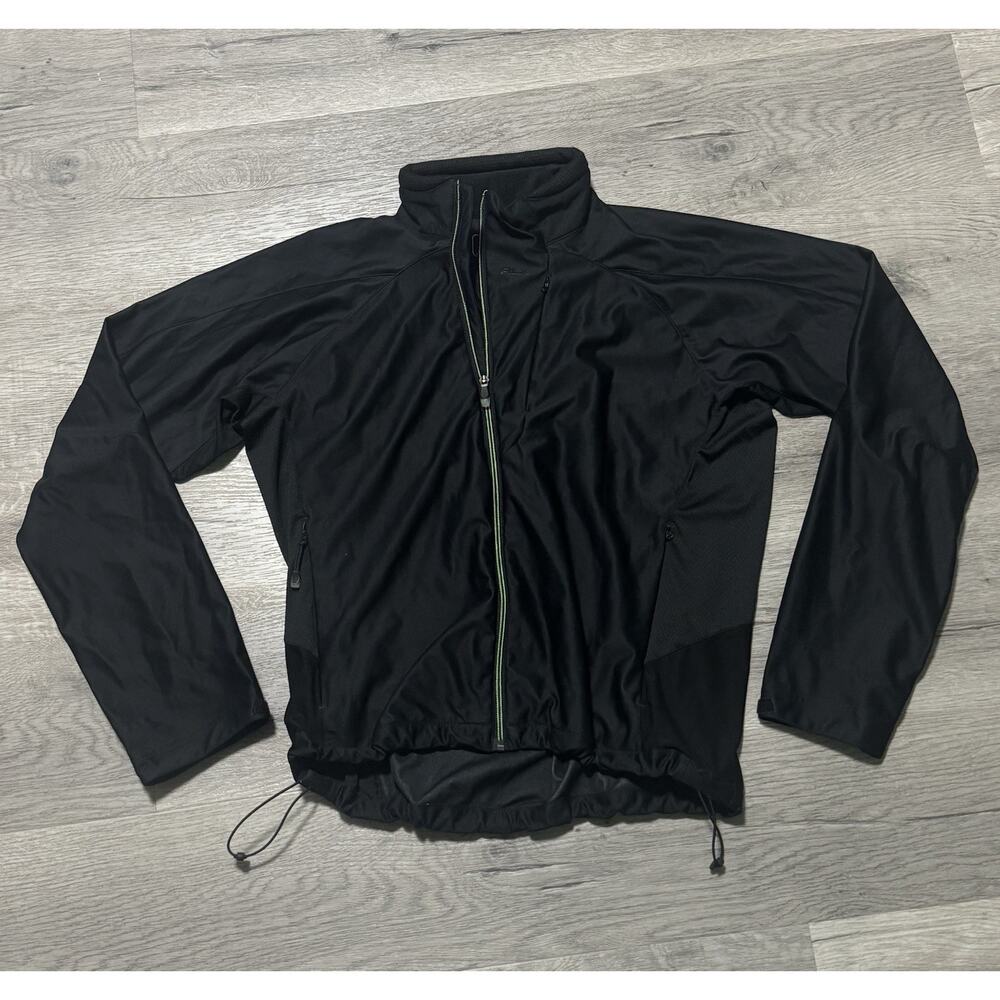 RLX Ralph Lauren Men’s L Windbreaker Golf Jacket Black Full Zip